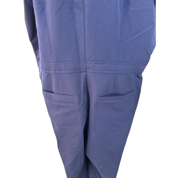 NWT Figs Technical Collection Jumpsuit Navy XXL Wide Leg Nurse Scrubs Uniform - Picture 4 of 8